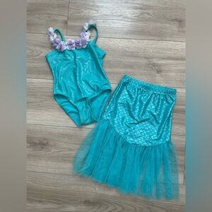 Floatimini Teal and Purple Mermaid Swimsuit